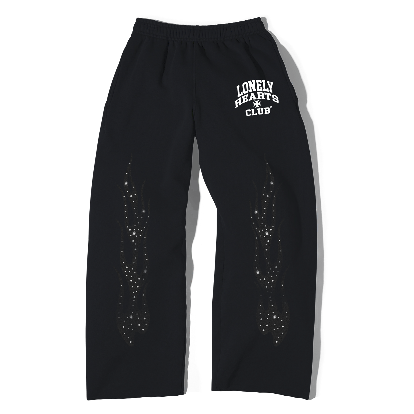 Black Diamond Premium Rhinestone Sweatpants