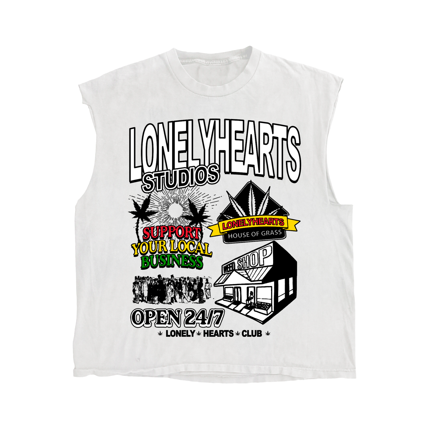 House Of Grass Sleeveless T-Shirt