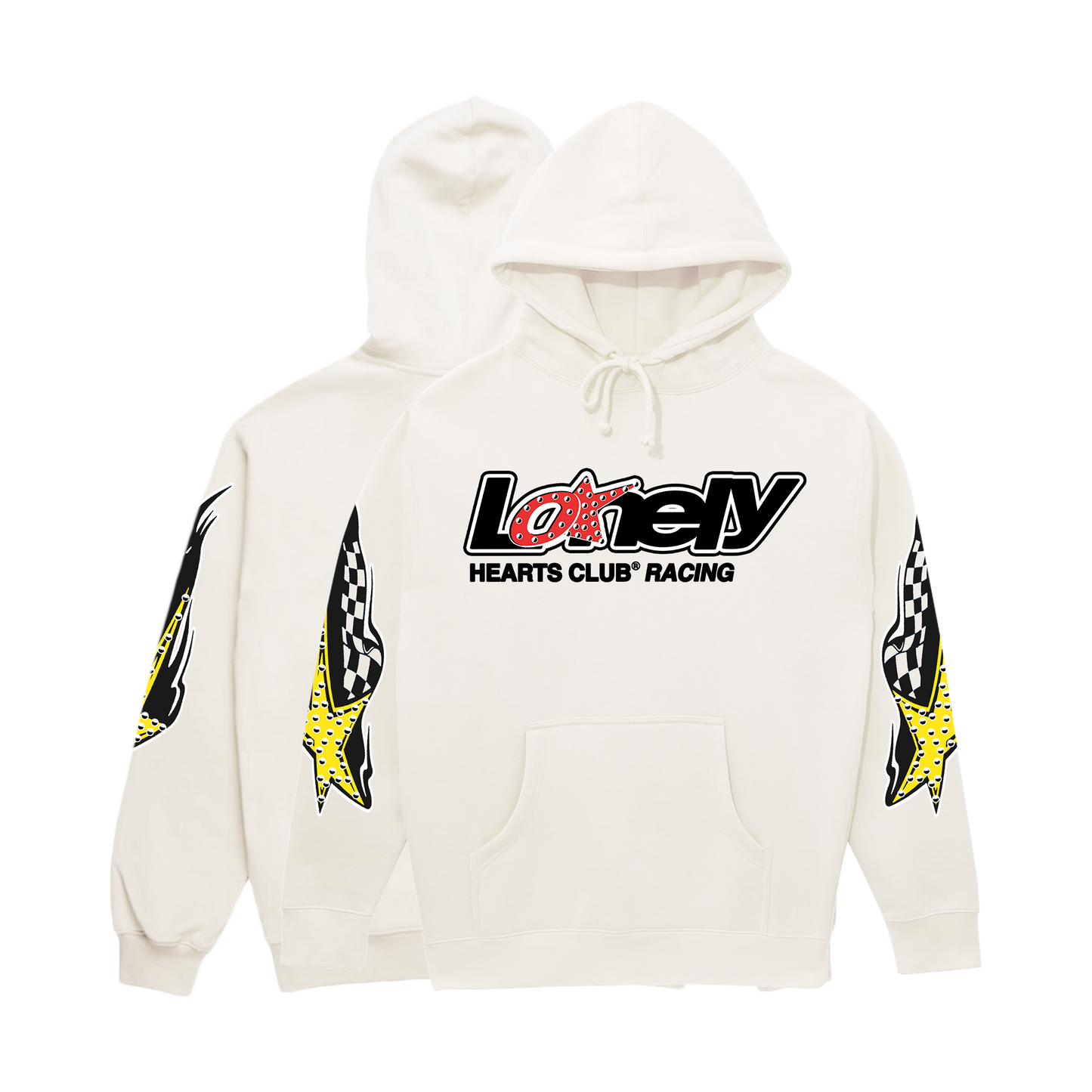 Lonely Hearts Club Racing Rhinestone Hoodie