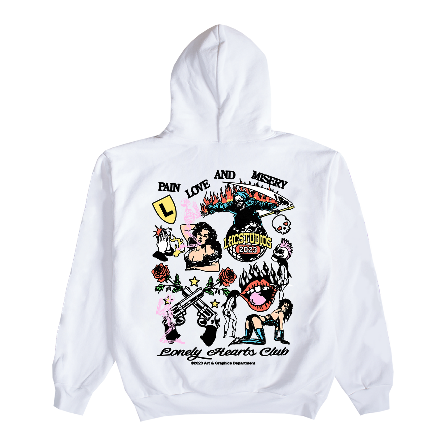Pain, Love, and Misery Hoodie