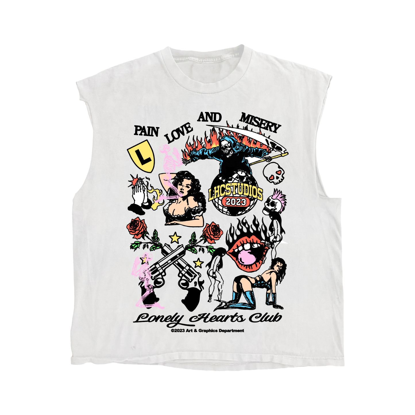 Pain, Love, and Misery Sleeveless T-Shirt