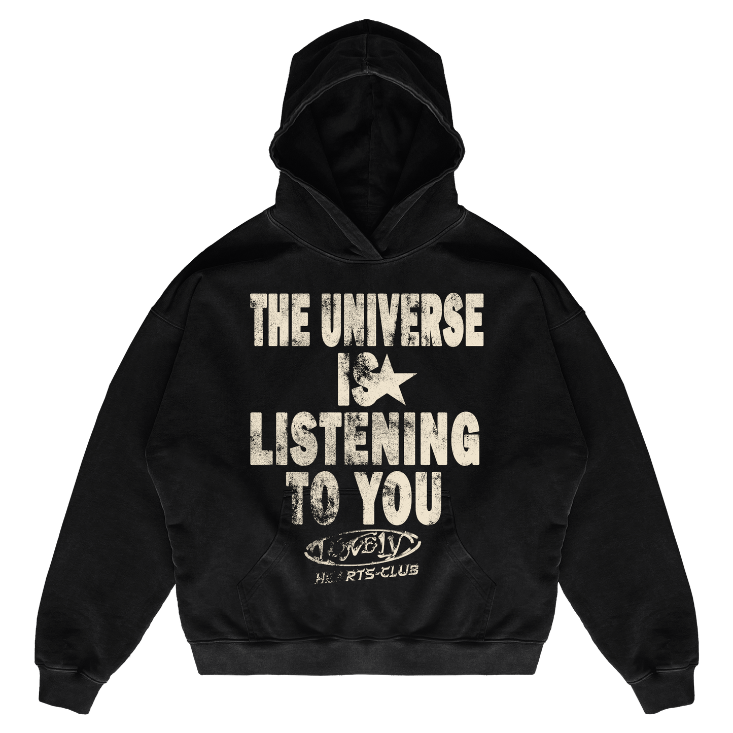 The Universe Is Listening Cropped Hoodie