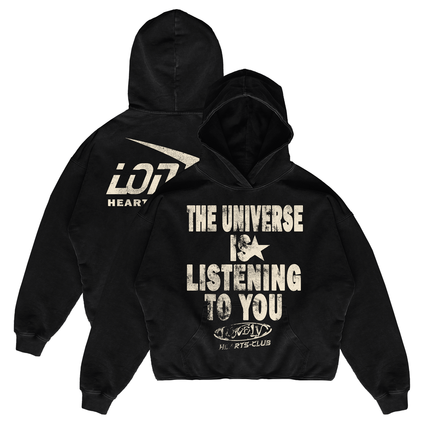 The Universe Is Listening Cropped Hoodie