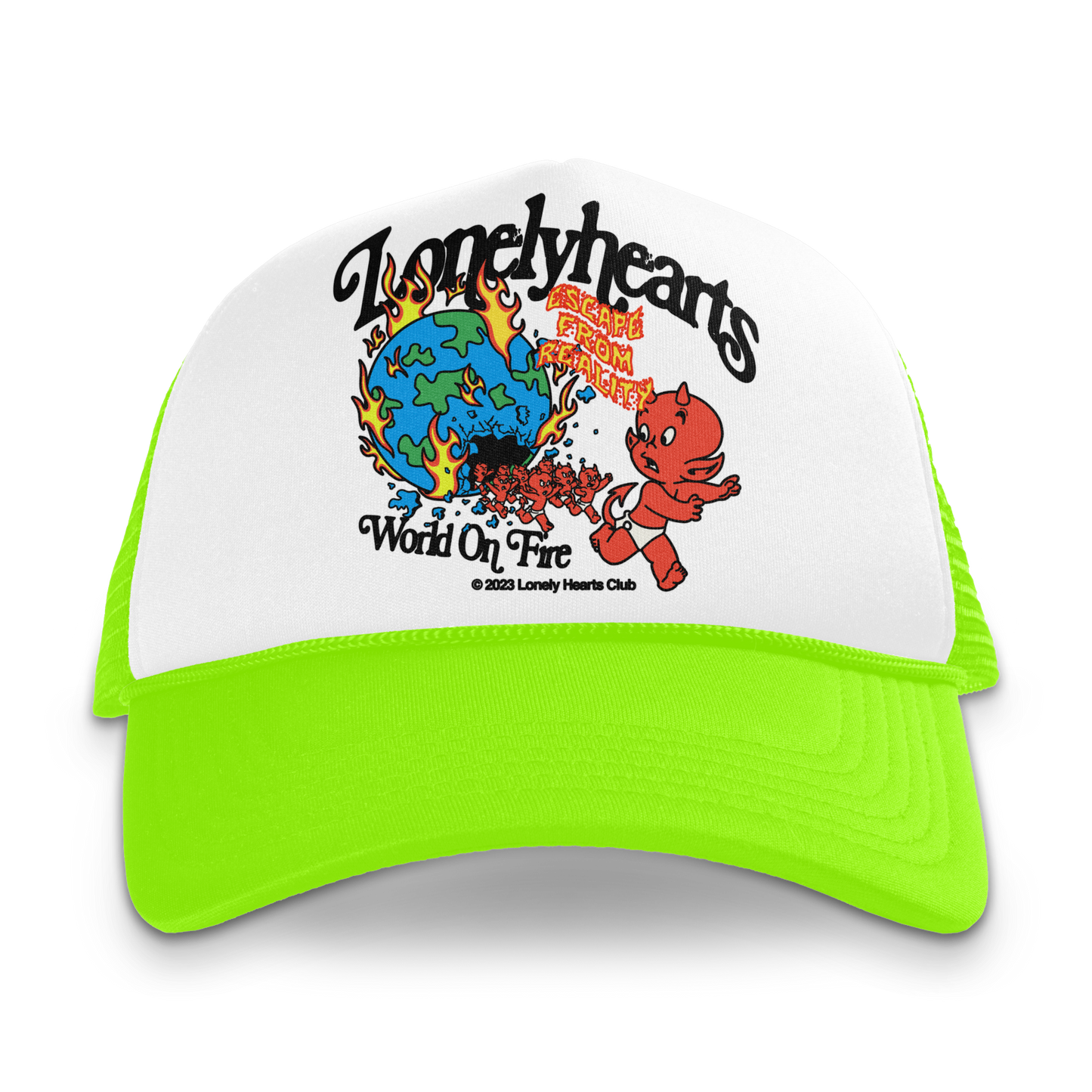 World On Fire Trucker Hat
