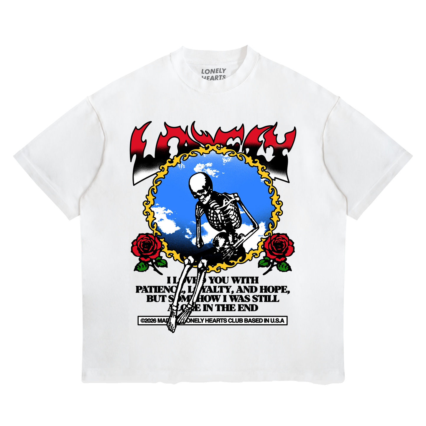 Alone In The End Premium Cropped T-Shirt