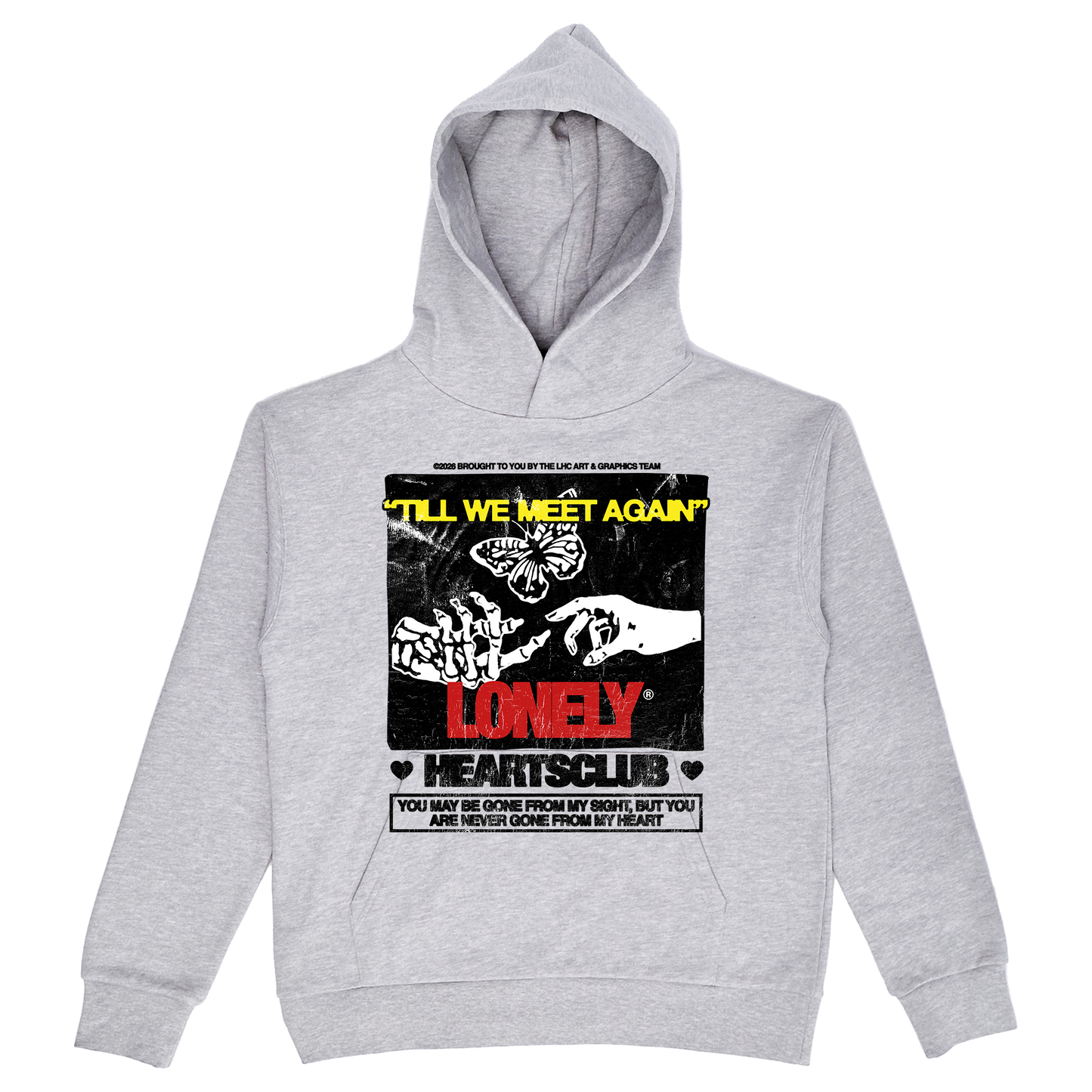 Till We Meet Again Heather Grey Hoodie