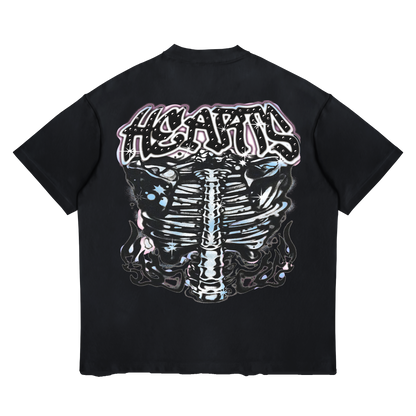 Heart And Soul Cropped Premium Rhinestone T-Shirt