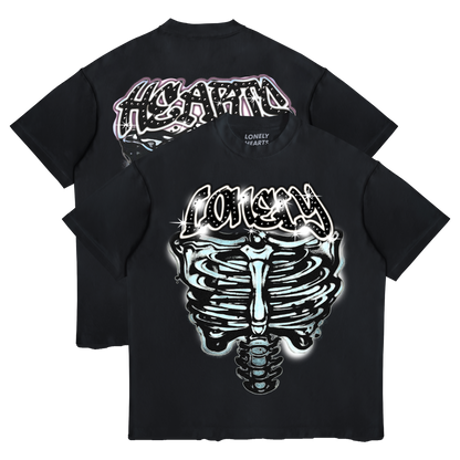 Heart And Soul Cropped Premium Rhinestone T-Shirt