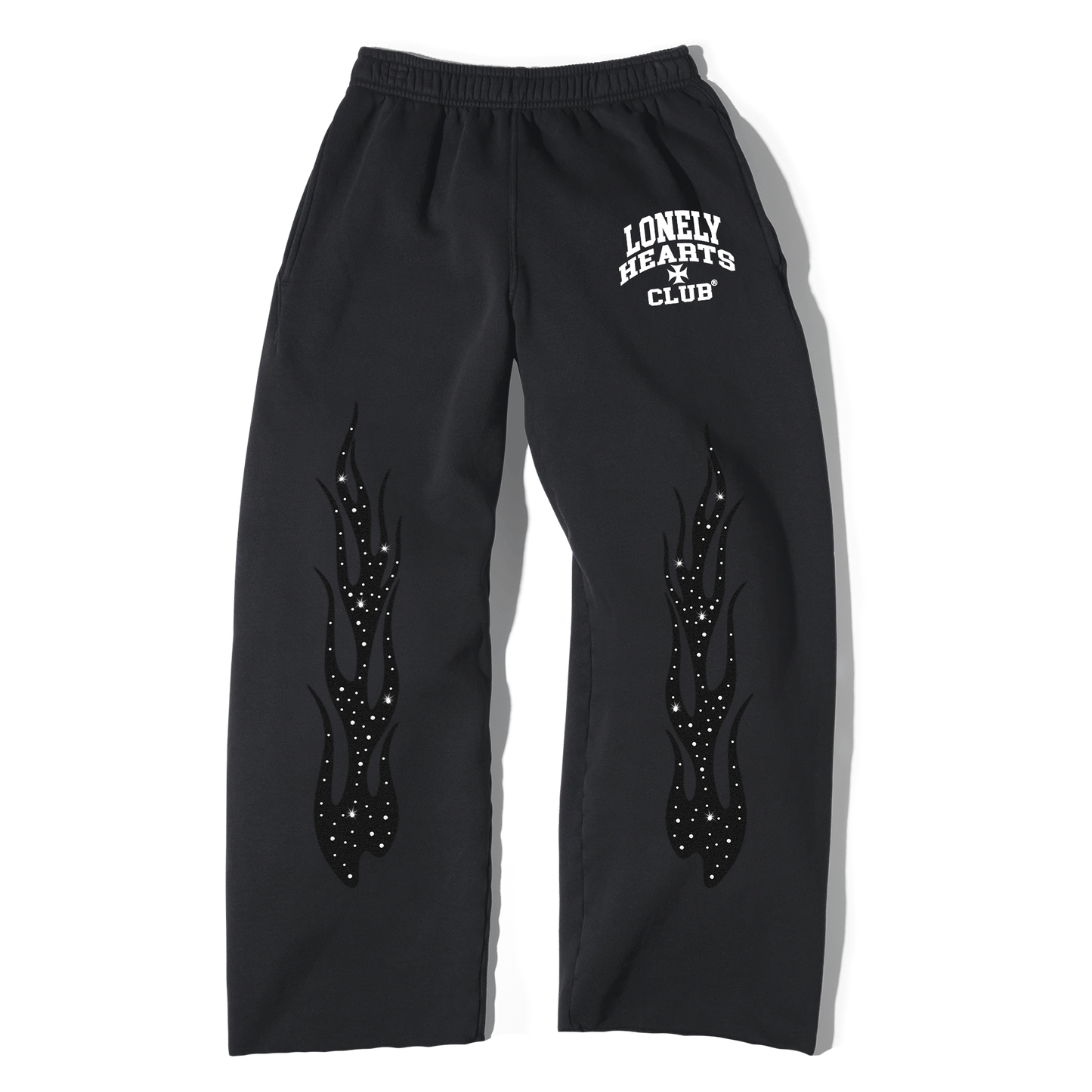 Black Diamond Premium Rhinestone Sweatpants