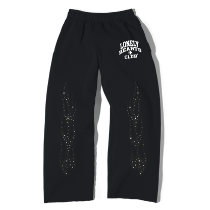 Black Diamond Premium Rhinestone Sweatpants