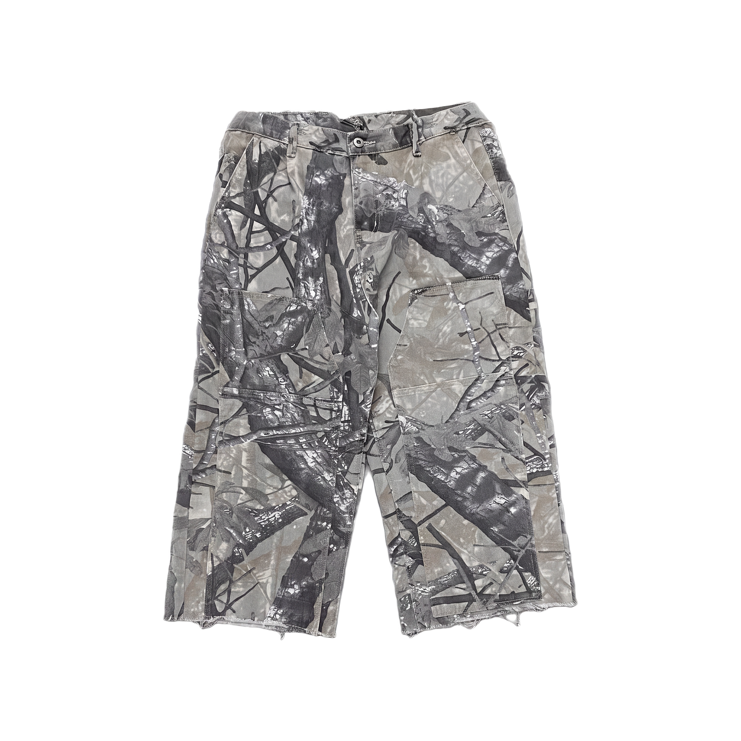 LHC Hunting Camo Long Denim Shorts