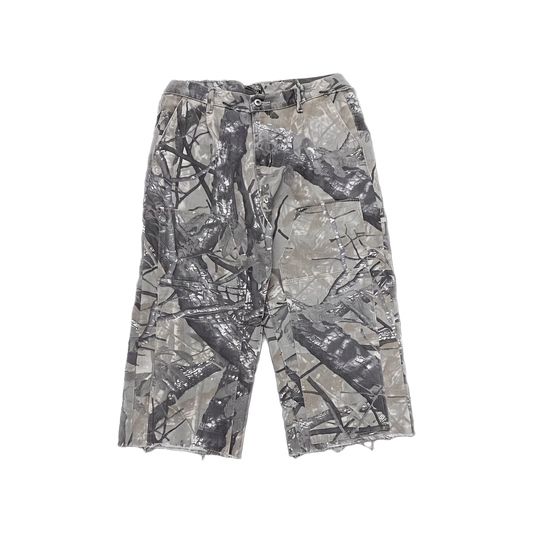LHC Hunting Camo Long Denim Shorts