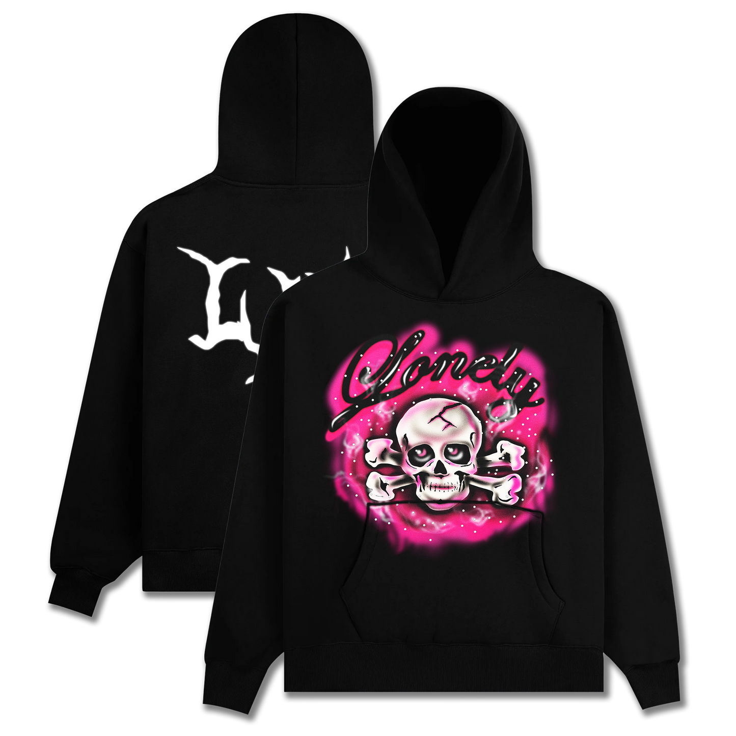 Crossbones Rhinestone Hoodie