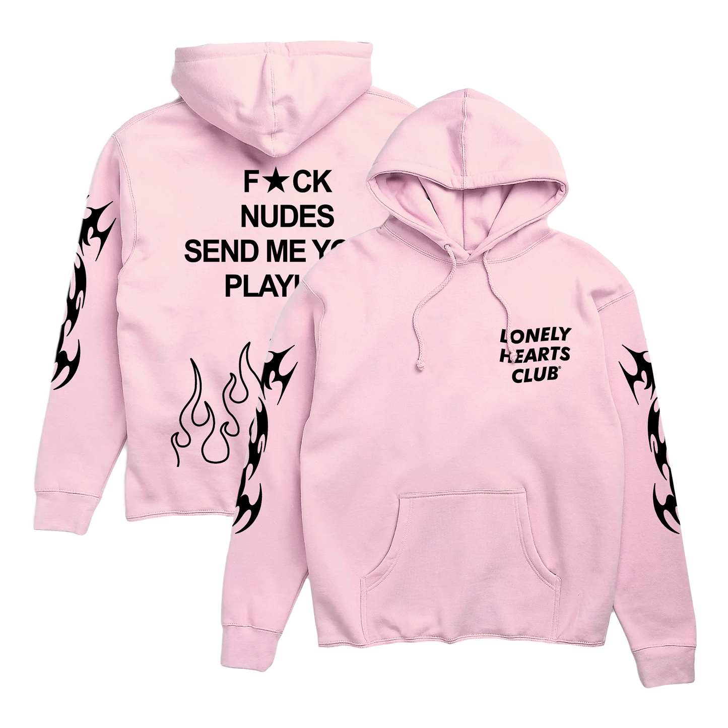 Fck Nudes Cropped Hoodie