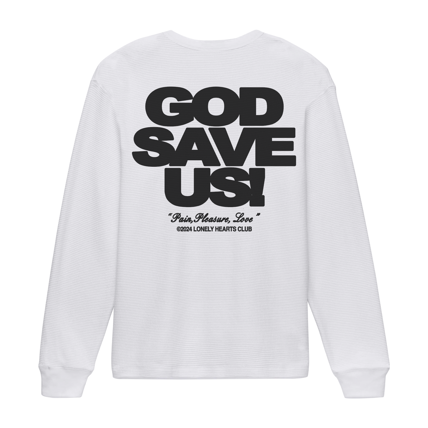 God Save Us Waffle-knit Thermal