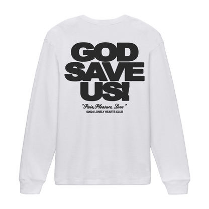 God Save Us Waffle-knit Thermal