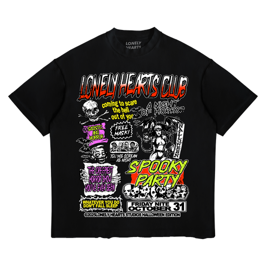 A Nite Of Horror Cropped Premium T-Shirt