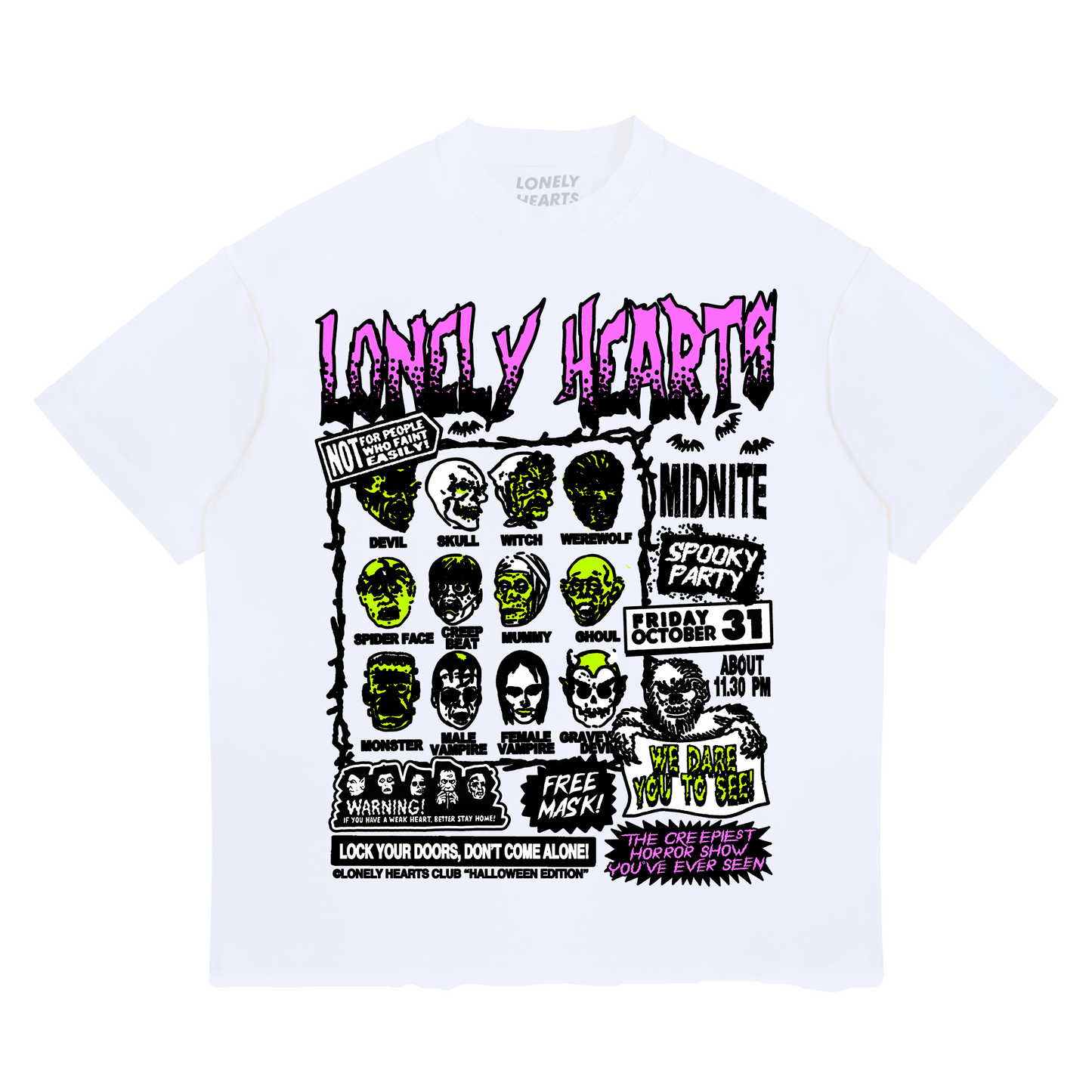 Horror Show Cropped Premium T-Shirt