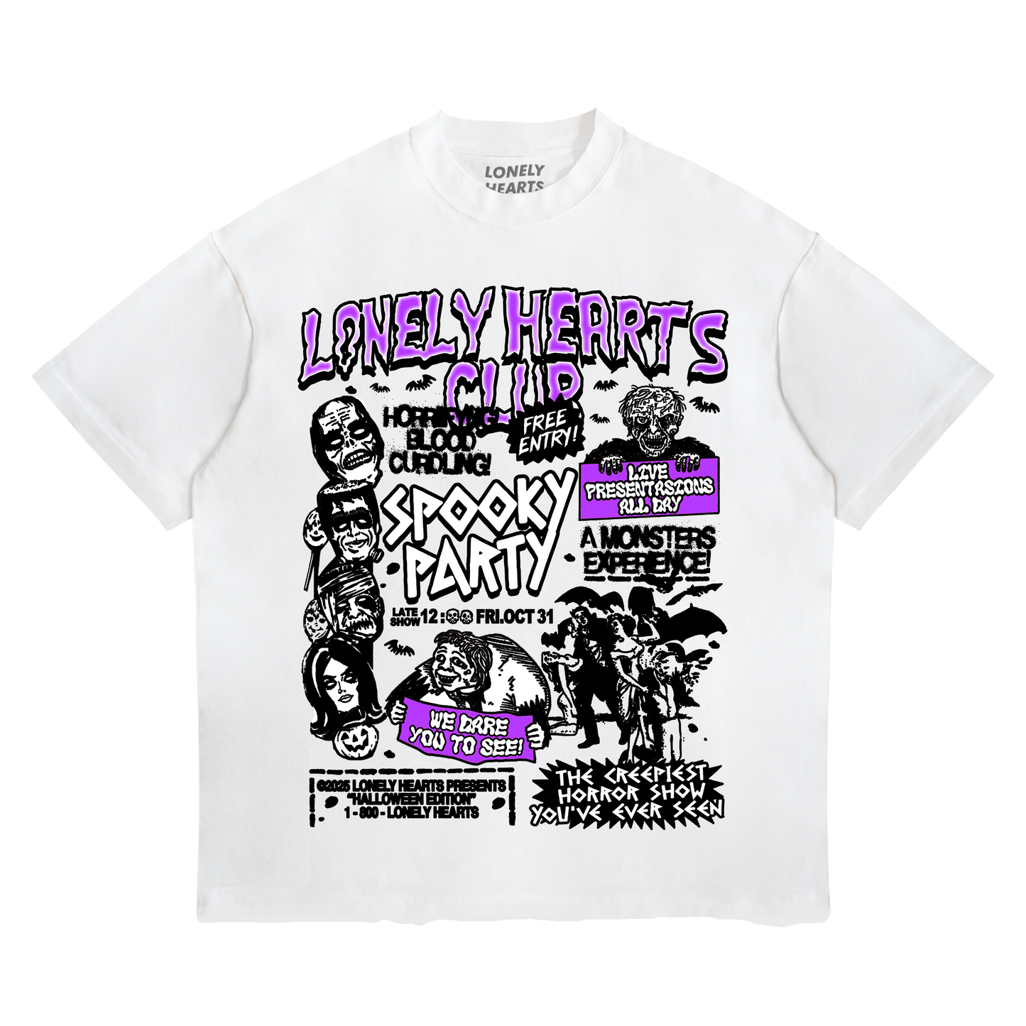 Monster Mash Cropped Premium T-Shirt