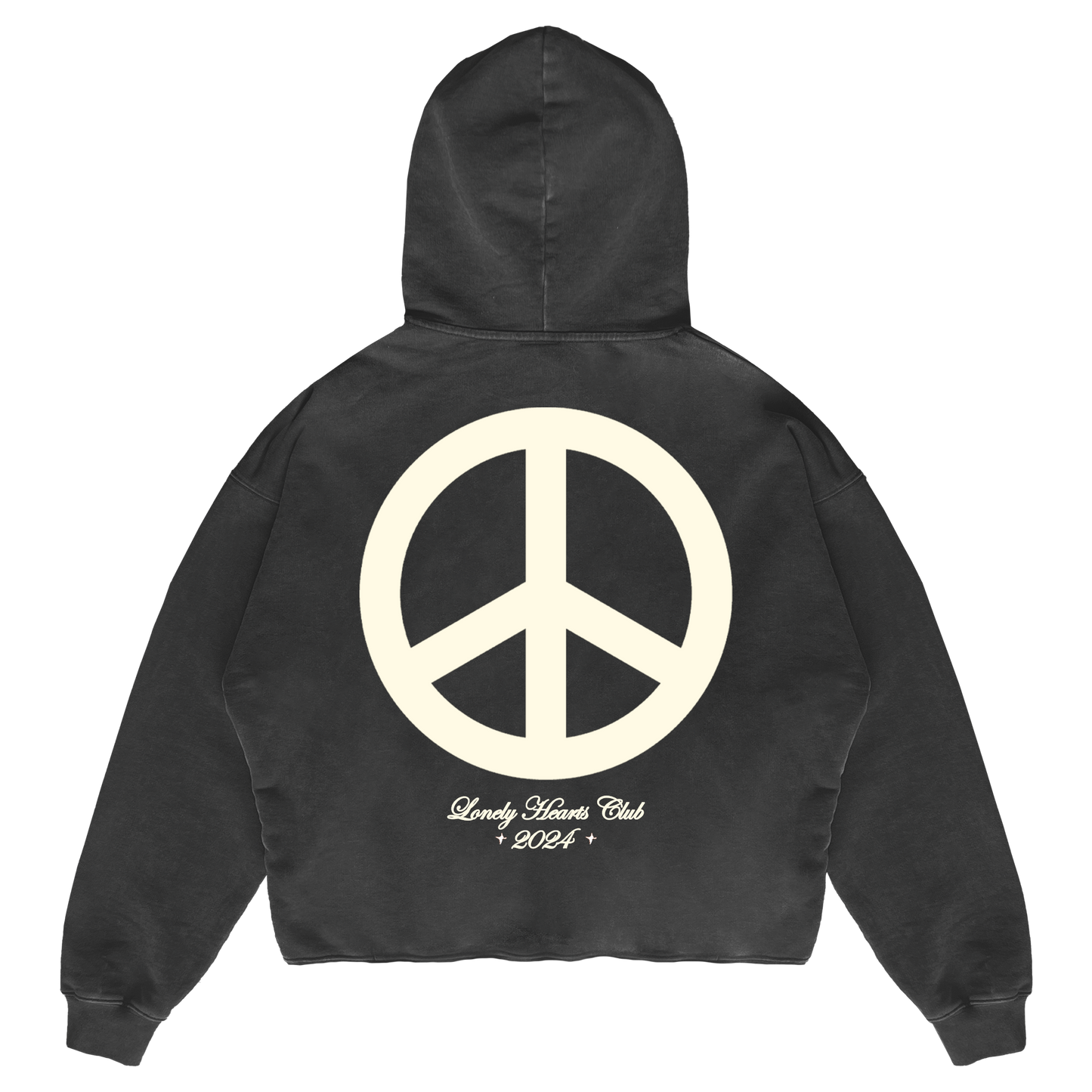 Reach Your Inner Peace Cropped Premium Hoodie