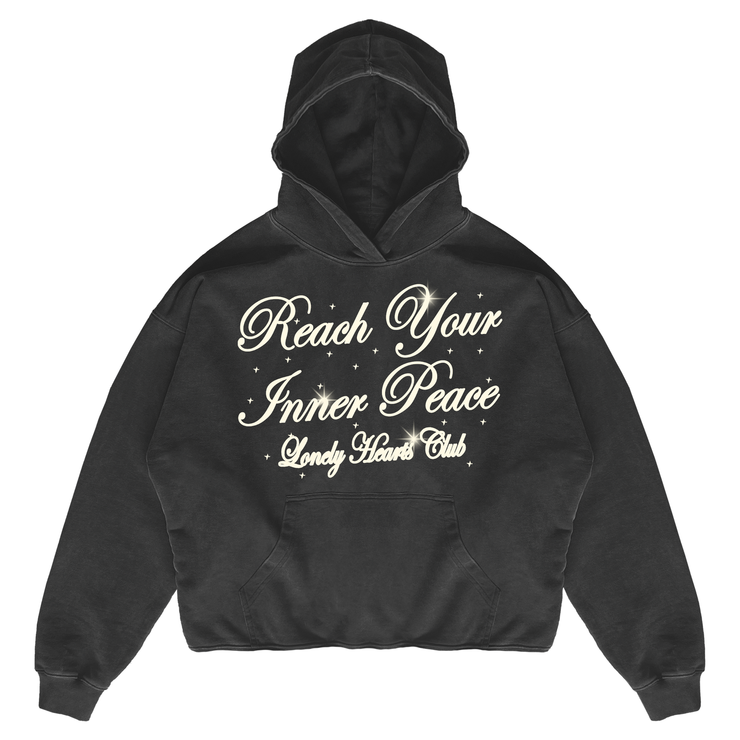 Reach Your Inner Peace Cropped Premium Hoodie