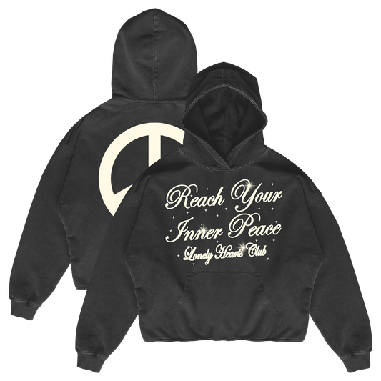 Reach Your Inner Peace Cropped Premium Hoodie