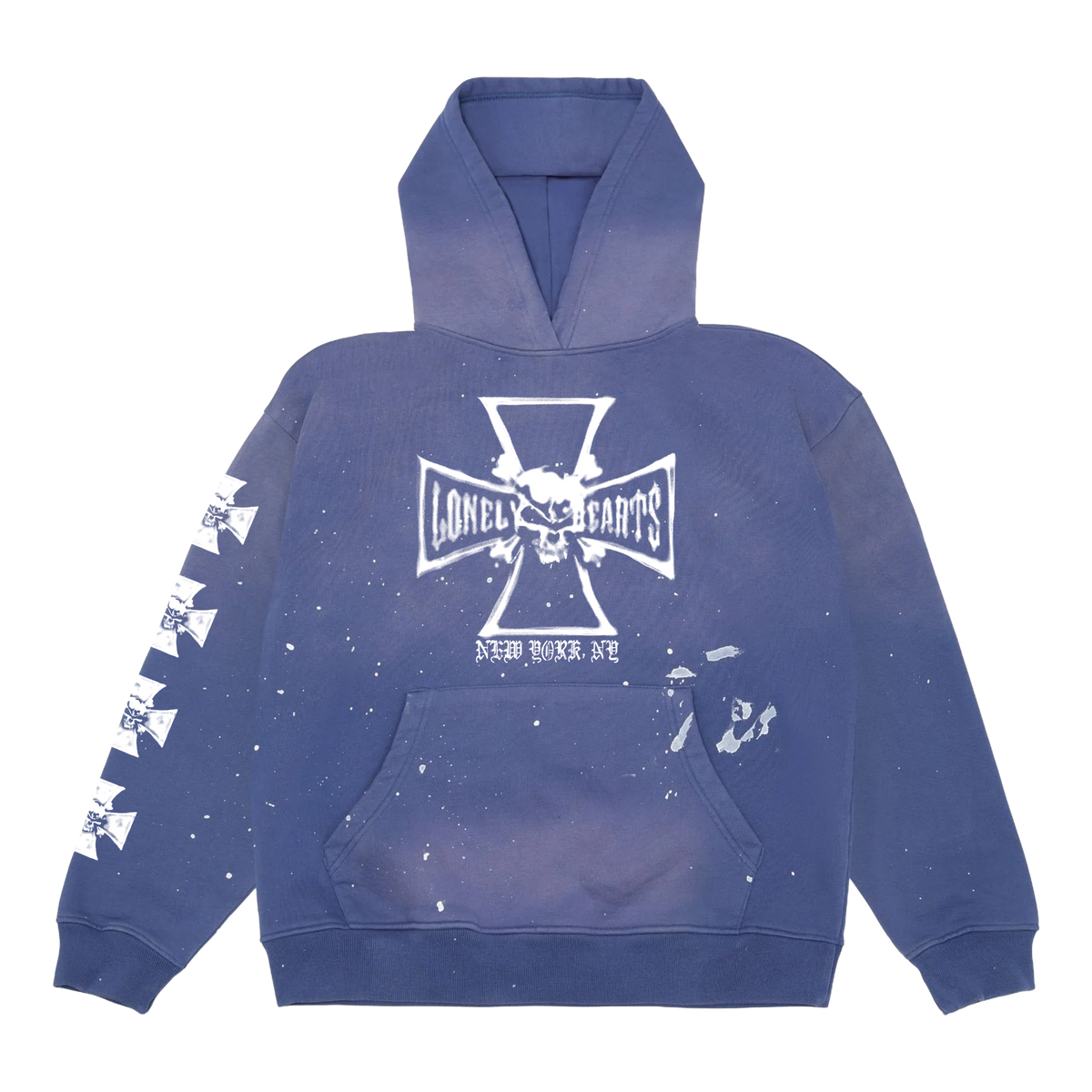 Punisher Vintage Paint Splatter Hoodie