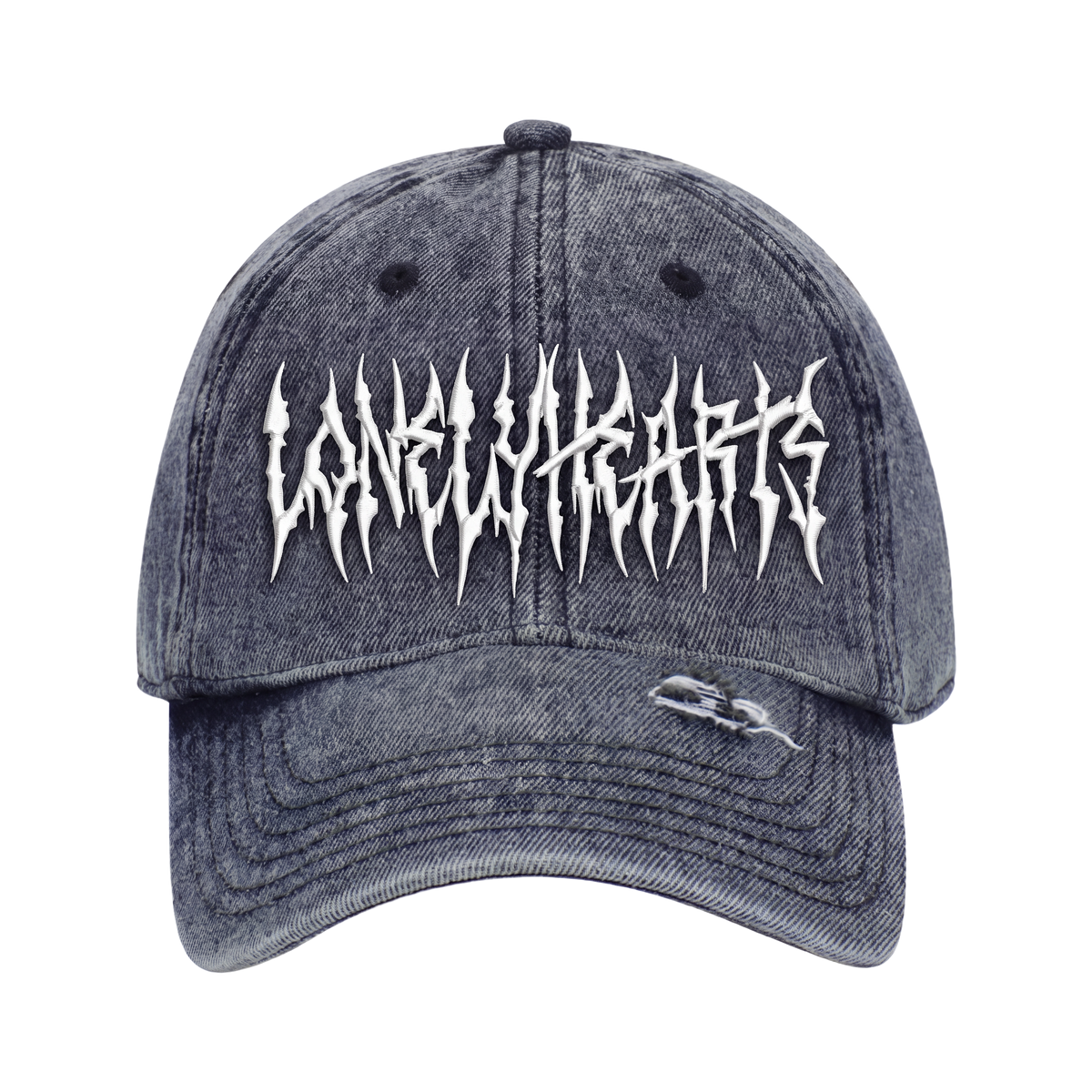 Thrash Metal 3D Puff Embroidered Denim Cap
