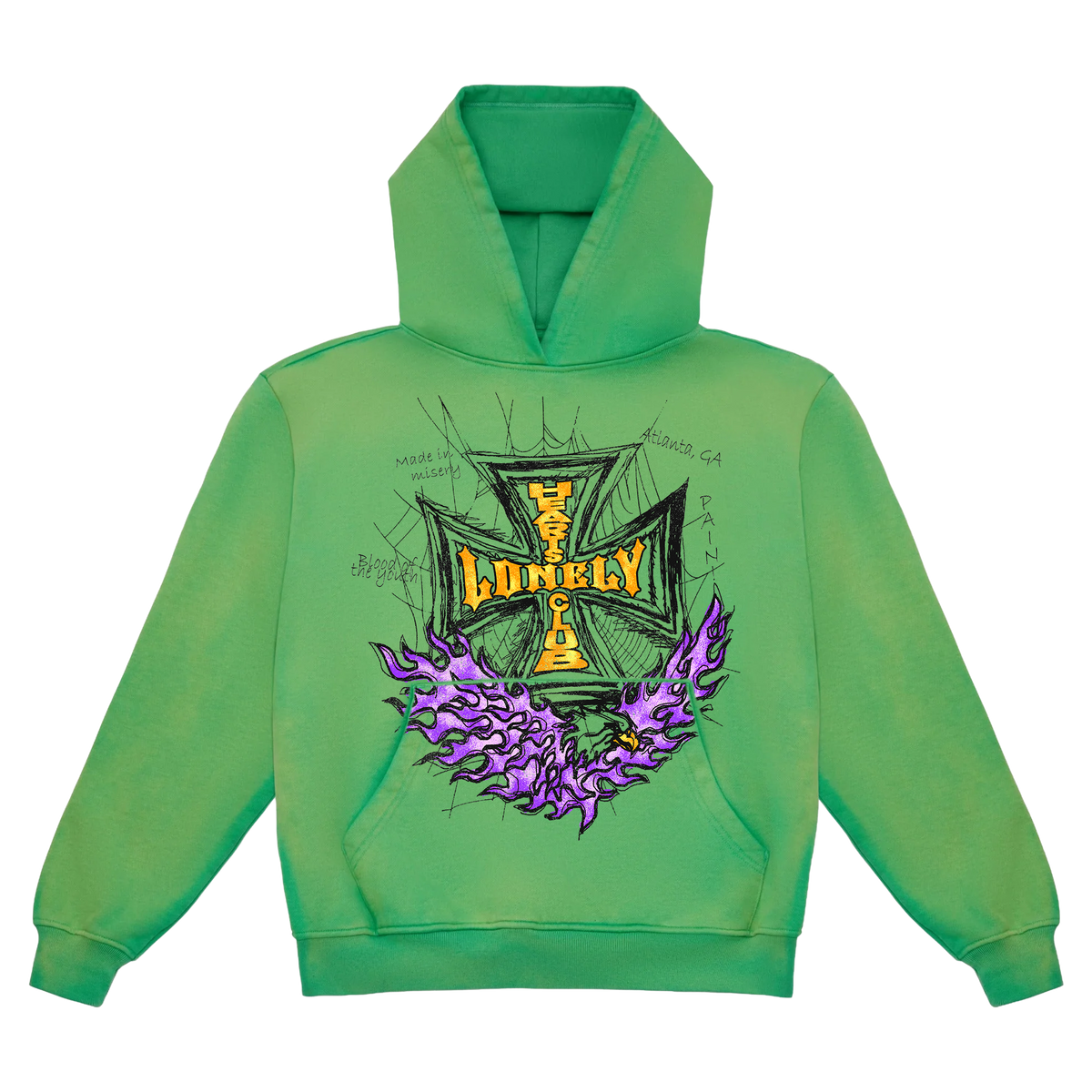 Purple Heart Vintage Wash Hoodie
