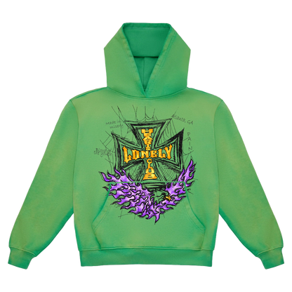 Purple Heart Vintage Wash Hoodie