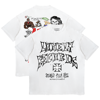 Lonely Records Cropped Premium T-Shirt