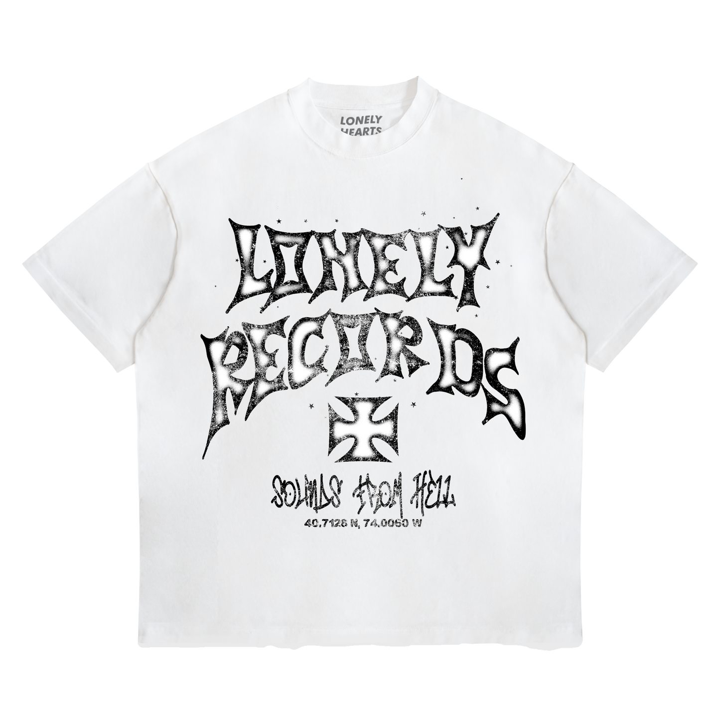 Lonely Records Cropped Premium T-Shirt