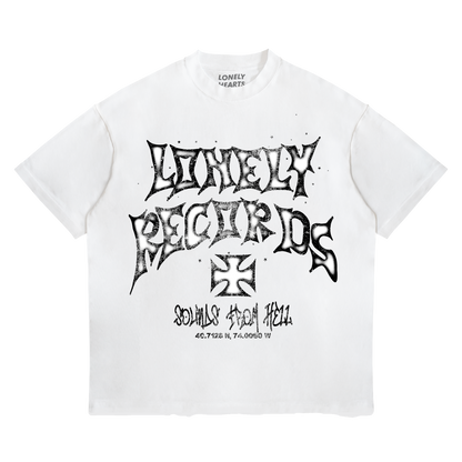 Lonely Records Cropped Premium T-Shirt