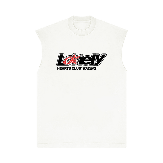 Lonely Hearts Club Racing Rhinestone Sleeveless T-Shirt