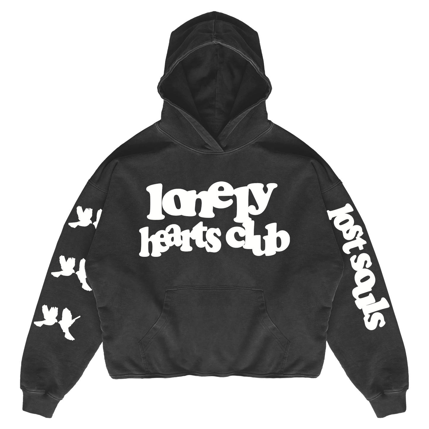 Lost Souls Cropped Premium Hoodie