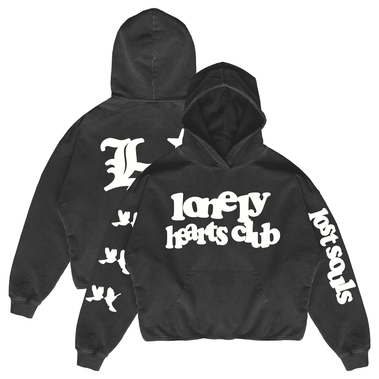 Lost Souls Cropped Premium Hoodie