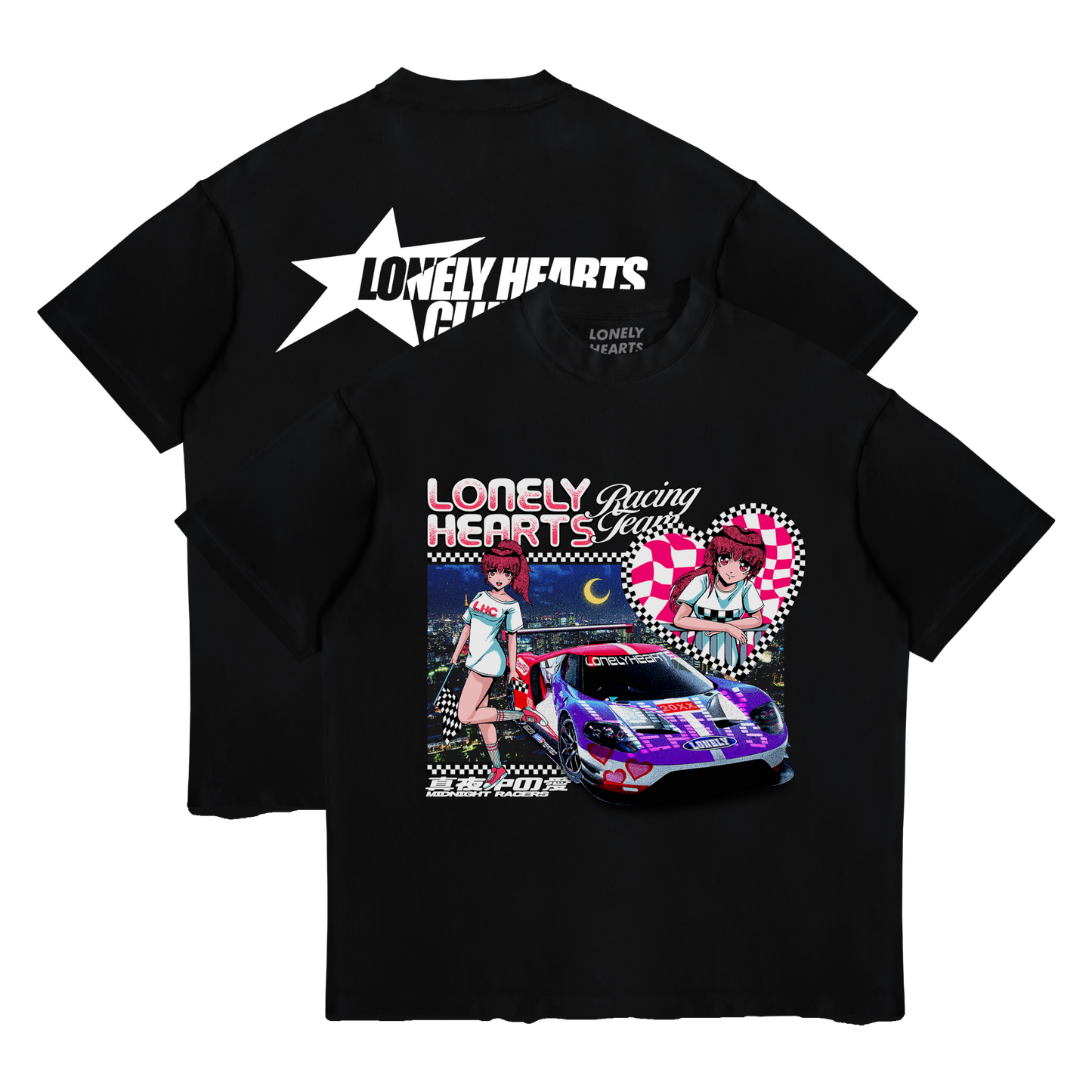 Midnite Racer Cropped Premium T-Shirt