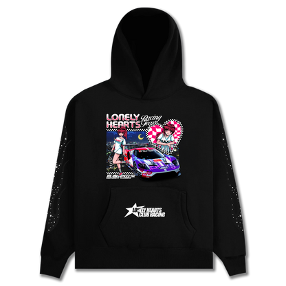 Midnite Racer Rhinestone Hoodie