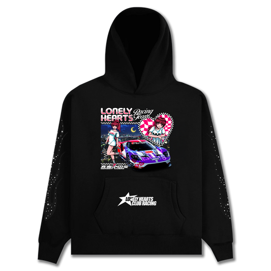 Midnite Racer Rhinestone Hoodie