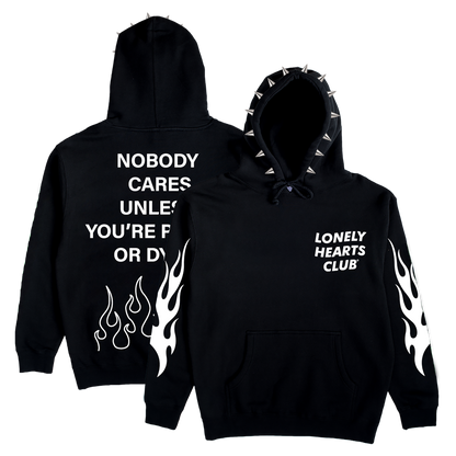 Nobody Cares Spiked Hoodie