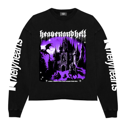 Scenes From Hell Cropped Crewneck Sweatshirt