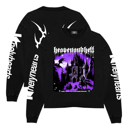 Scenes From Hell Cropped Crewneck Sweatshirt