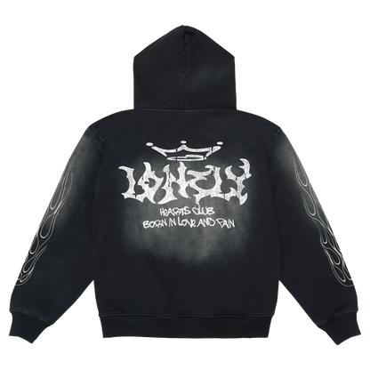 See No Evil Vintage Paint Splatter Hoodie