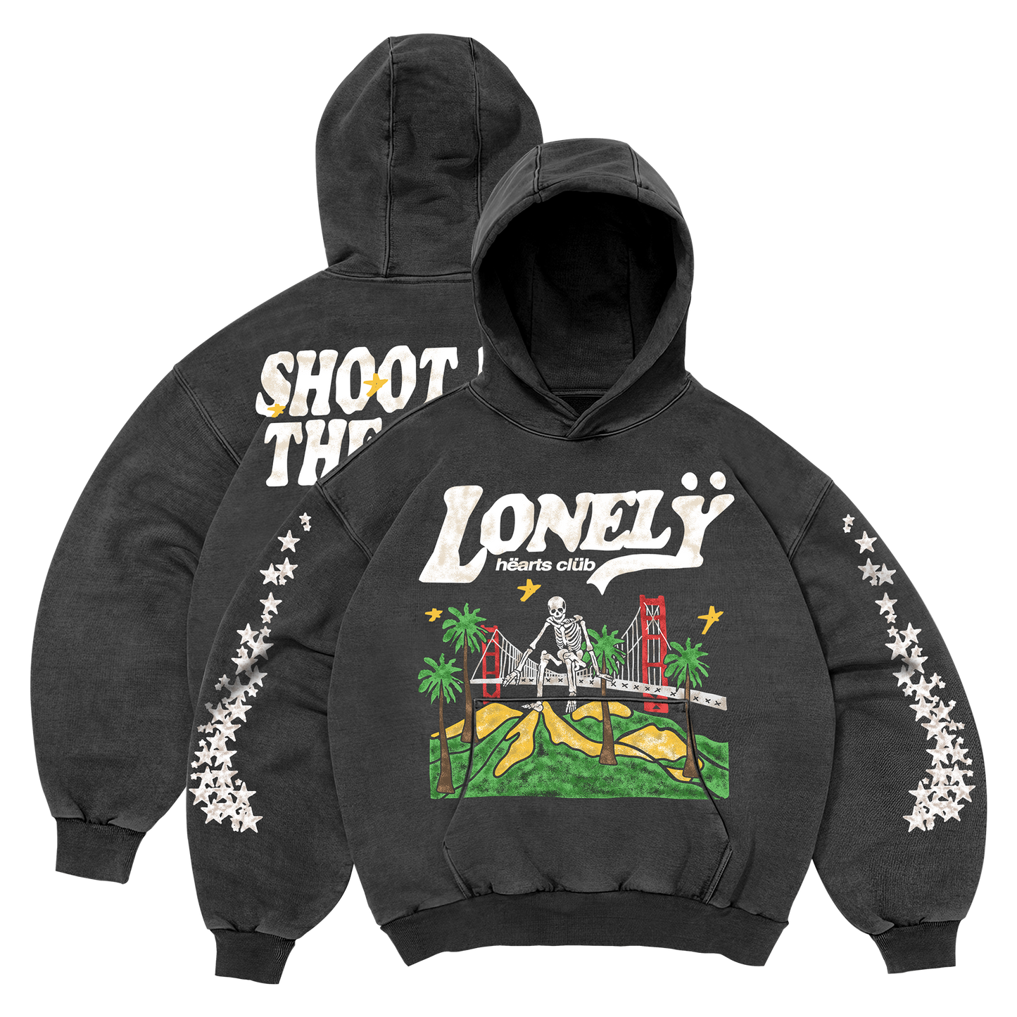 Shoot For The Stars Vintage Hoodie