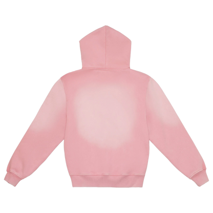 Star Power Embroidered Vintage Paint Splatter Hoodie