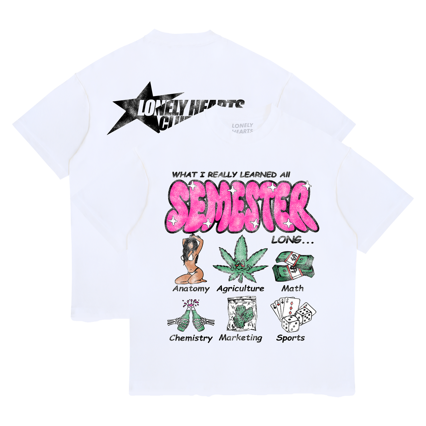 What I Learned All Semester Cropped Premium T-Shirt