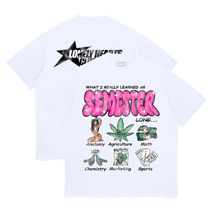 What I Learned All Semester Cropped Premium T-Shirt